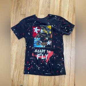 PARABELLUM Black 'Ready to Fly' Graphic Tee - Men's Casual Shirt